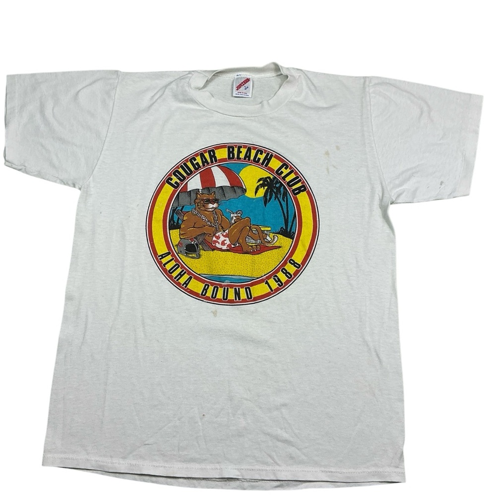 Vintage Washington State Cougars 1988 Aloha Bowl single stitch T shirt USA
